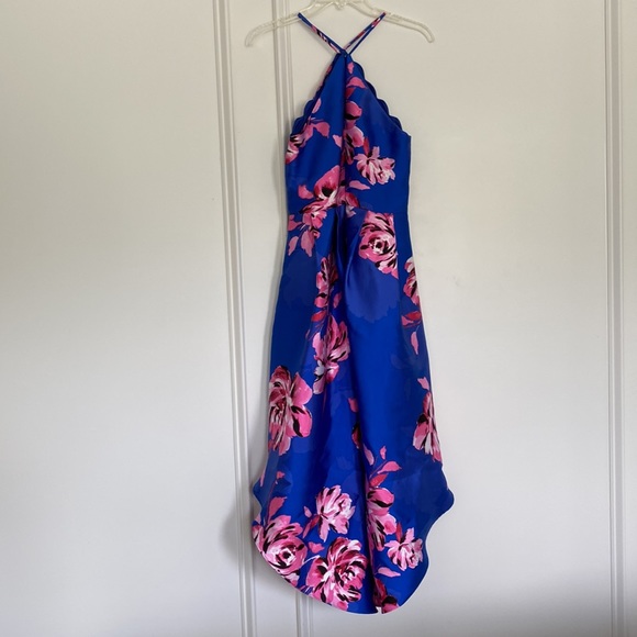 Blue and pink floral dress - Picture 4 of 6
